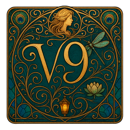 V9 logo